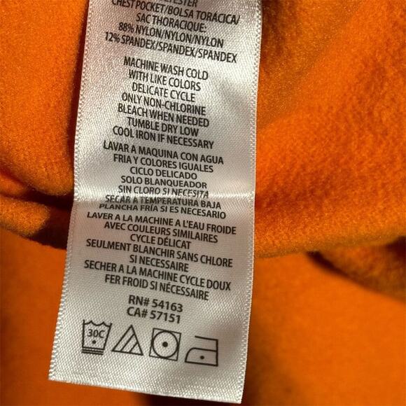 BASS OUTDOOR Men's 2XL Orange Half-Zip Stretch Lightweight Pullover Sweater - Picture 3 of 7